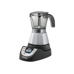 Cafetière moka électrique De'Longhi 4 tasses noir, argenté