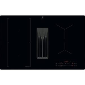 Electrolux KCC83410CK Noir Intégré 80 cm Plaque avec zone à induction 4 zone(s) Hotte intégrée