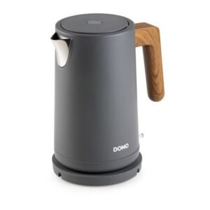 Bouilloire électrique - DOMO - DO9268WK - 2200 W - 1,7 L - Socle 360° - Noir / Bois
