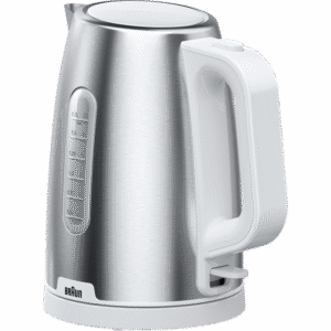 Bouilloire électrique Braun WK 1500 1.7L Acier Inoxydable/Blanc