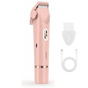 Épilateur électrique double tête pour une épilation douce et précise Pink