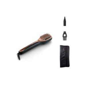 Brosse chauffante Calor Hair Therapist CF9940C0 165W Revêtement kératine Noir et Or rose