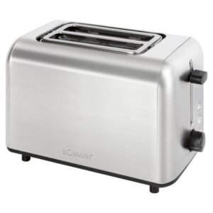 Grille-pain 2 fentes Acier inoxydable Bomann TA6080CB-Inox