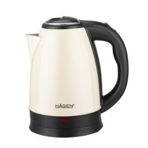 Bouilloire électrique 1.8L inox sans fil Crème Hagen HA5525-CRM