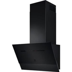 Hotte murale décorative Electrolux LFV616Z noire mate texturée, 600 m³/h, commande tactile, LED