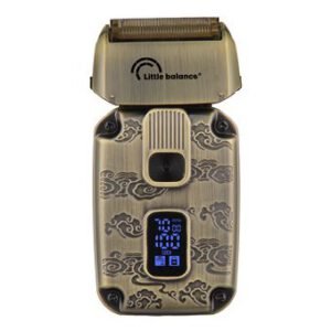 Rasoir à grille rechargeable Little Balance Sahara Explorer 8903 IPX6 Or écran LED + tondeuse