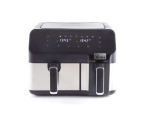 Friteuse à air chaud double Ardes ARFRYA03D 9 L Indépendante Noir Acier inoxydable