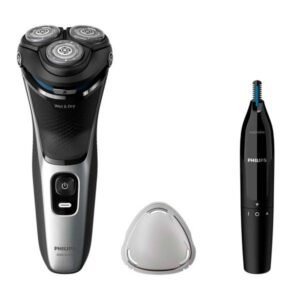 Philips S3143/02 rasoir pour homme Rasoir rotatif Tondeuse Noir, Argent