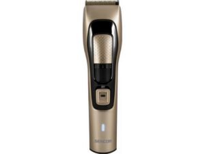 Tondeuse à cheveux rechargeable SENCOR SHP5207CH avec lames en titane, 38 réglages de hauteur et 2 peignes ajustables
