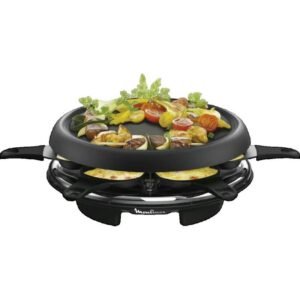 Appareil à raclette Moulinex multifonction 6 personnes Noir