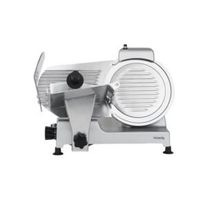 Trancheuse électrique HKOENIG MSX252 Lame 25 cm Coupe réglable 0–12 mm Gris métal
