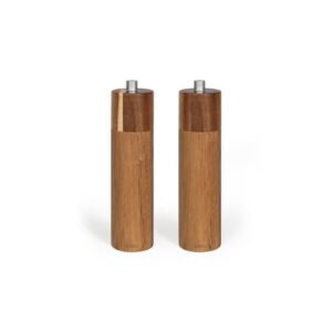 Moulins sel et poivre LIVOO MEN425 40 mL Bois d'acacia Meule céramique Réglage de mouture Couleur bois naturel
