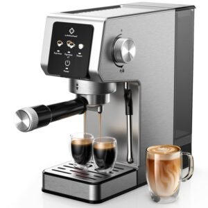 Machine expresso LINKChef CME1020-EU 20 bars inox mousseur lait argent