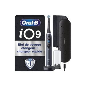 Brosse à dents électrique Oral-B iO9 Noir Onyx Smart Adapt mode + 2 embouts