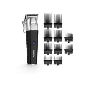 Tondeuse cheveux sans fil Babyliss P1359E Lithium Power 8 sabots 0,8-25 mm lames acier inoxydable Noir