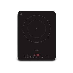 Plaque à induction MEDION MD 100090 2000 W 1 zone Verre crist. noir Ø 24 cm 8 programmes 10 niveaux