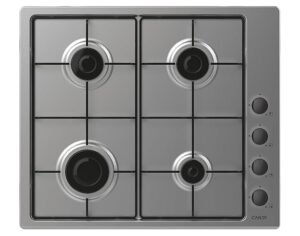 Candy Smart CHW6LBX/4U Acier inoxydable Intégré 60 cm Gaz 4 zone(s)