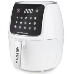 Friggitrice senza olio Orbegozo FDR 64 Healthy - Potenza 1300-1500 W - Capacità 4 Litri - 12 Programmi di Cottura - Touch Screen LED - Sistema di Sicurezza - Timer 60 Min