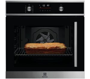 ELECTROLUX EOF6P46LX - Four encastrable XXL 72 L - Pyrolyse - Wi-Fi connecté - LED EXPlore tactile - Ouverture latérale gauche - Inox - Porte froide 4 vitres