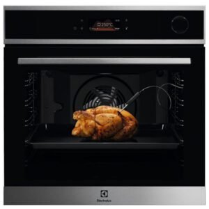 ELECTROLUX EOC8P29X - Four Pyrolyse - 72 L - Série 700 PRO SteamCrisp - 9 Modes de Cuisson - 154 Recettes - Vapeur 25% - Préchauffage Rapide - Velvet Closing - Inox Anti-trace