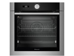 BRANDT BOP7538X – Four Pyrolyse 73L – 9 Modes (OptiSteam, Clean 39, Rail Télescopique, 4 Vitrages, Inox Noir)