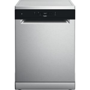 Lave-vaisselle Whirlpool W2FHD624X - 9 programmes - Silence 1dB - Rapide 28' - 44 dB - Moteur Inverter - Demi-charge - Départ différé 24h - Finition Inox - Bandeau noir