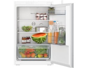 BOSCH KIR21NSE0 Réfrigérateur 1 Porte - 136L - Super Réfrigération - Dégivrage Automatique - MultiBox XXL - Éclairage LED - Intégrable