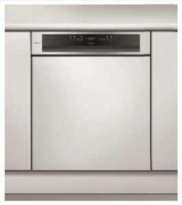 Lave-vaisselle intégrable WHIRLPOOL WCBO3T133PFI - 10 programmes, 42 dB, PowerClean Pro, 28 jets haute pression, Natural Dry, moteur à induction, départ différé 24h, bandeau inox