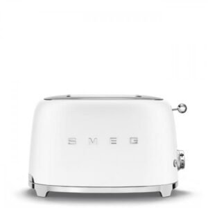 Grille-pain Smeg 2x2 50 pouces, style blanc mat tsf01whmeu