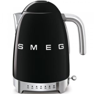 Bouilloire Smeg style années 50 noire klf04bleu