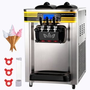 Roline Machine à glace italienne 3 parfums 22-30L/h