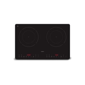 Plaque de cuisson à induction double MEDION MD 100091 2 foyers 3500 W verre LED 8 programmes 60-240°C Noir