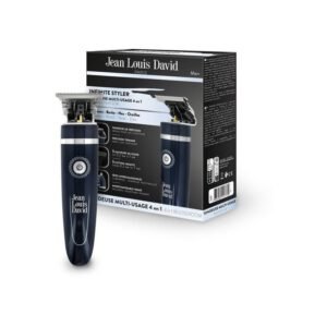 Tondeuse multi-usages Jean Louis David Infinite Styler 4-en-1 sans sabot 0,2 mm 60 min 4 guides Night Blue