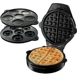 Gaufrier 3 en 1 Russell Hobbs Fiesta Noir et Rouge