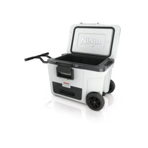 Ninja FrostVault FB245EUWH Glacière à roulettes 42 L zone sèche réfrigérée Blanc 4,5 °C roues tout-terrain