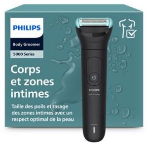 Tondeuse corps Philips BG5475/15 Series 5000 rechargeable étanche autonomie 1h40 Noir et Bleu
