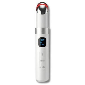 Appareil de Précision Contour des Yeux EMS & LED – Anti-Cernes, Anti-Rides, Chaleur & Vibrations – Soin Regard Raffermissant