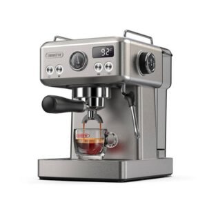 Machine à café HIBREW H10A, 19 bars, réservoir d'eau de 1,8 L, argent.