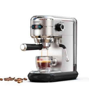 Machine à café HIBREW H11, 1450W, 19 bars, réservoir d'eau de 1,1 L.