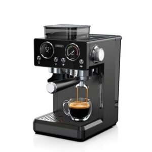 Machine à café HIBREW H20, 20 bars, réservoir d'eau de 1,8 L, 20 réglages de mouture.