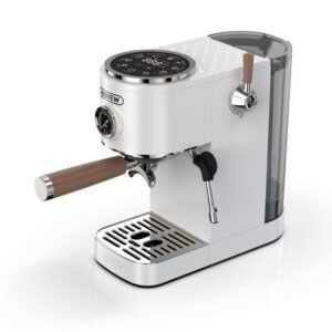 Machine à café HIBREW H13, 20 bars, réservoir d'eau de 1,3 L, blanche.
