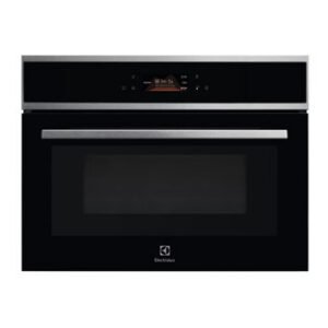 Four micro-ondes combiné encastrable Electrolux EVL8E08X Inox 45 cm 1000 W + gril 1900 W, 56 programmes, WiFi