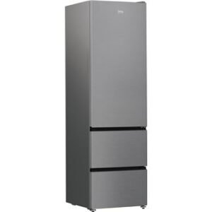 Réfrigérateur combiné BEKO B5RGNA355HXB 351 L gris acier, congélateur en bas, 35 dB, 3 portes, super congélation
