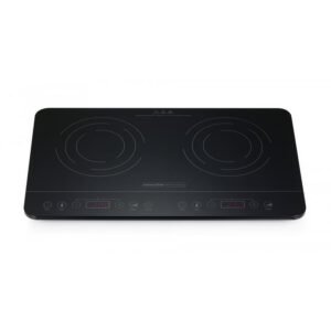KitchenChef KCYL35-DC06 Plaque Induction 2 Feux 3500W Verre Noir