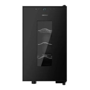 Cecotec Bolero GrandSommelier 830 CoolWood, 8 bouteilles, écran intégré