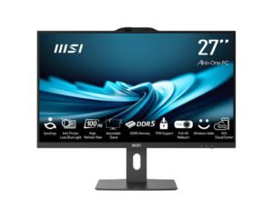 MSI Pro AP272P Intel Core i5 68.6 cm (27 ) 1920 x 1080 pixels All-in-One PC 16 GB DDR4-SDRAM 512 GB SSD Windows 11 Pro Wi-Fi 6 (802.11ax) Black
