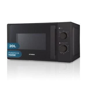 Hyundai HMW2700N Micro-ondes 700W Cristal noir 20L