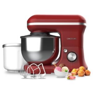 CECOTEC 03903 - Robot pétrisseur Cecomixer Merengue 5L 1200 Ice-Cream Red