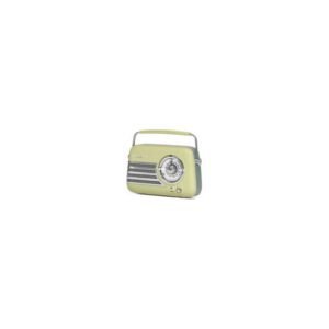 Radio portable MADISON Vintage Bluetooth FM 30W rechargeable Jaune
