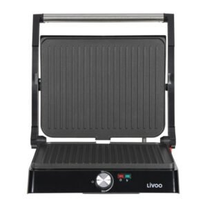 Grill viande et panini - LIVOO - DOC223 - 2200W - 2 plaques - Antiadhésif - Surface de cuisson de 29 x 23 cm - Témoins lumineu